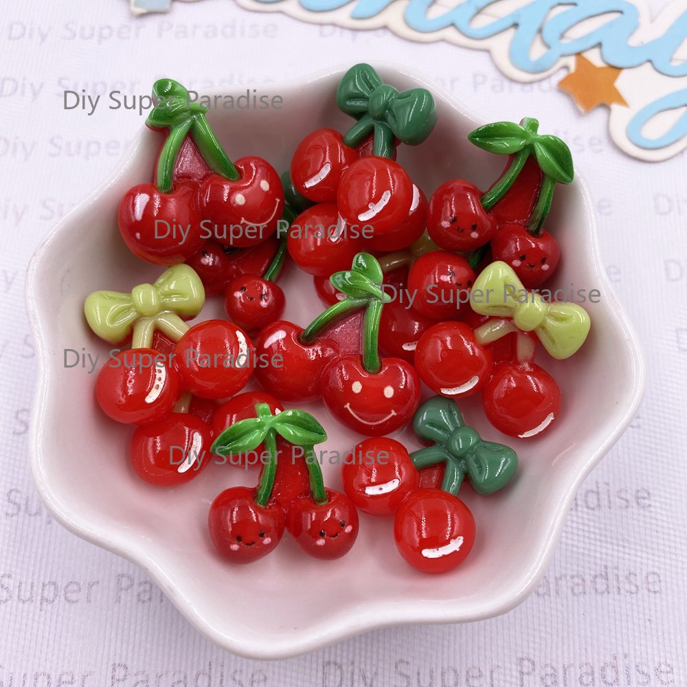 Paradise Jewelry & Watches Llc Miami Reviews - โบว์การ์ตูนน่ารักหลากสี 16 ชิ้น โบว์เชอร์รี่สีแดงแบบแบน สำหรับงาน DIY