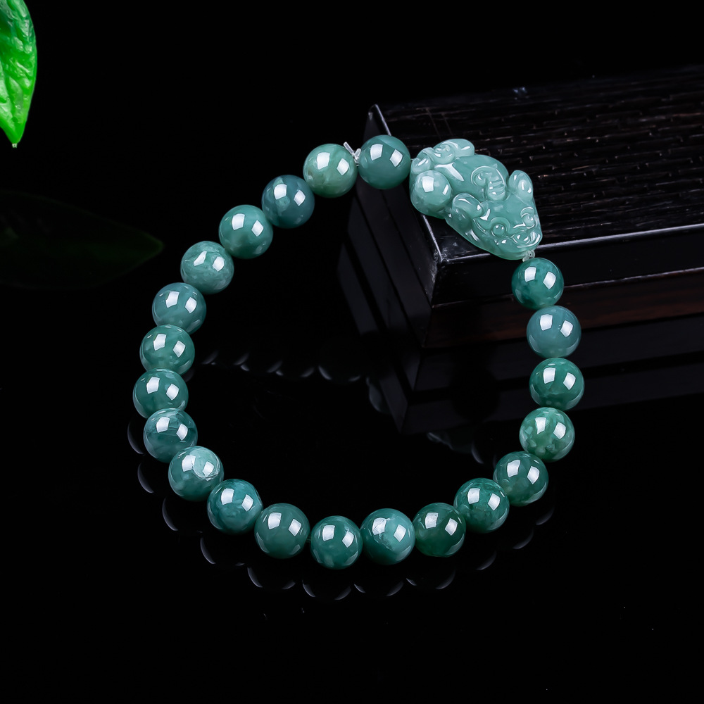 Jewelry & Watches Sp Zo O - หยกพม่าธรรมชาติ กำไลข้อมือปี่เซียะ ของขวัญเครื่องรางโบราณสำหรับผู้หญิง เครื่องประดับกำไลหยกแท้