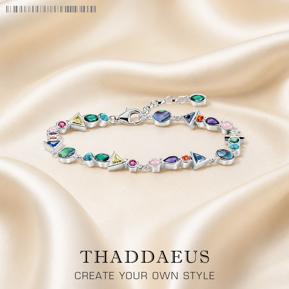 Paradise Jewelry & Watches Llc Photos - Paradise Journey สร้อยข้อมือใหม่สีสัน Link Chain 925