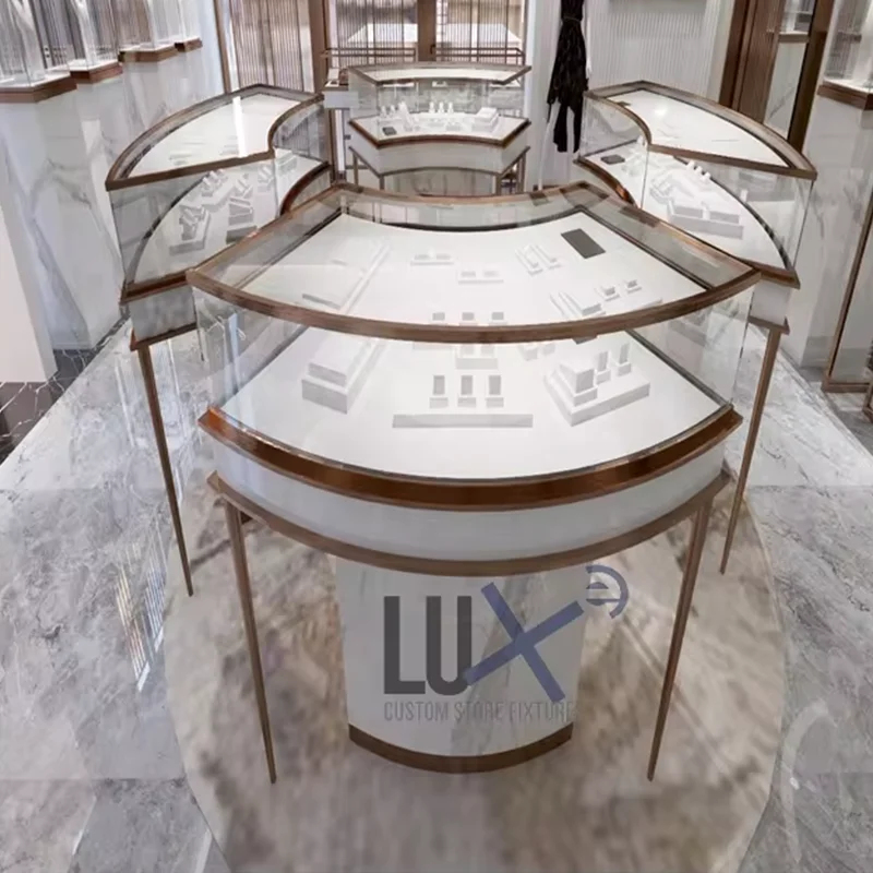 Jewelry Shop Watches - ตู้โชว์นาฬิกาและเครื่องประดับคุณภาพสูงสำหรับร้านค้าในห้างสรรพสินค้า ออกแบบตู้โชว์เครื่องประดับแบบคีออส