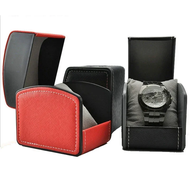 Vintage Jewelry Watches Women - กล่องนาฬิกาแบบพกพา PU หนังนาฬิกากรณีผู้ถือสําหรับผู้ชายผู้หญิงสร้อยข้อมือ Vintage กล่องเครื่องประดับพร้อมหมอนหนัง