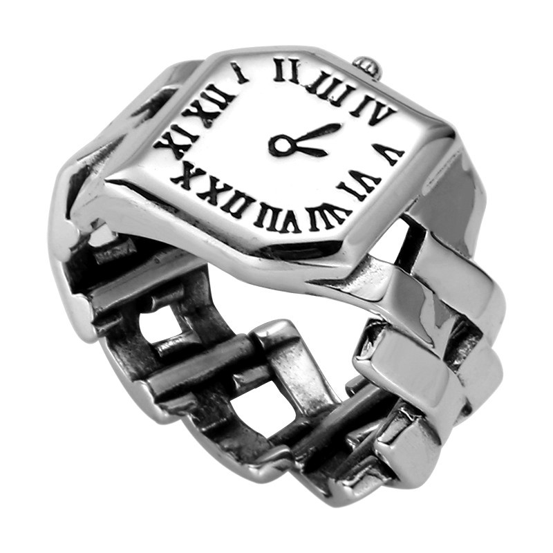 Vintage Jewelry Watches Women - แหวนเงินแท้ 925 สไตล์คิวบา สำหรับผู้หญิง แหวนแต่งงาน วินเทจ