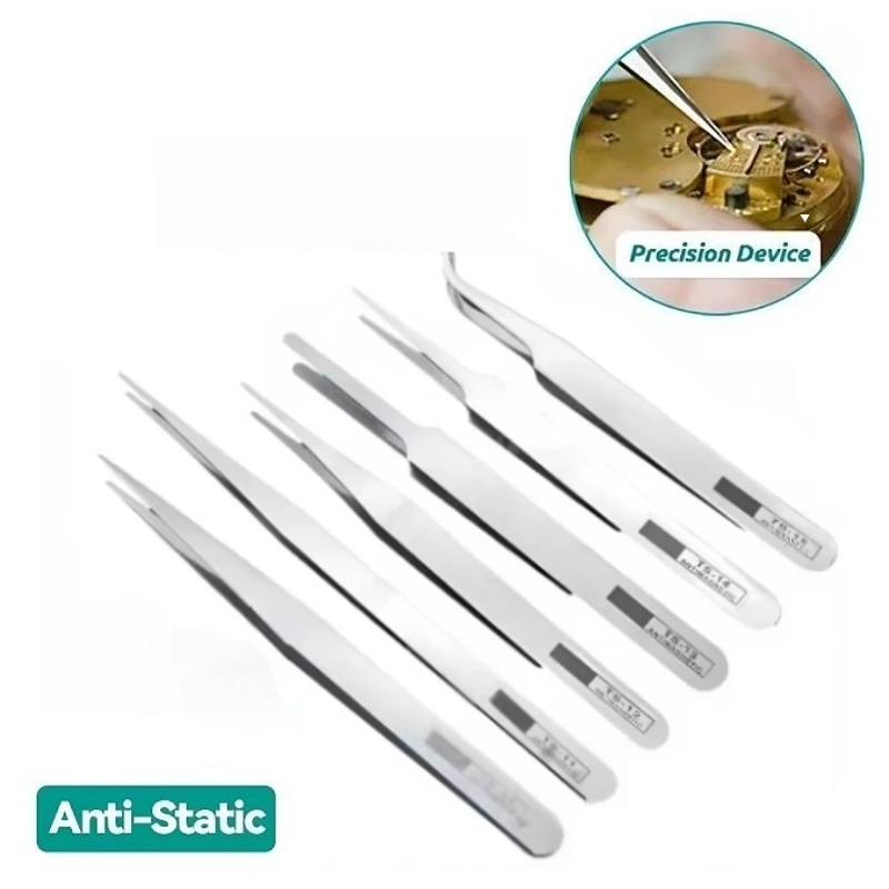 ชุดแหนบสแตนเลสป้องกันไฟฟ้าสถิต - Jewelry Repair & Watches Reviews บทวิจารณ์และราคา