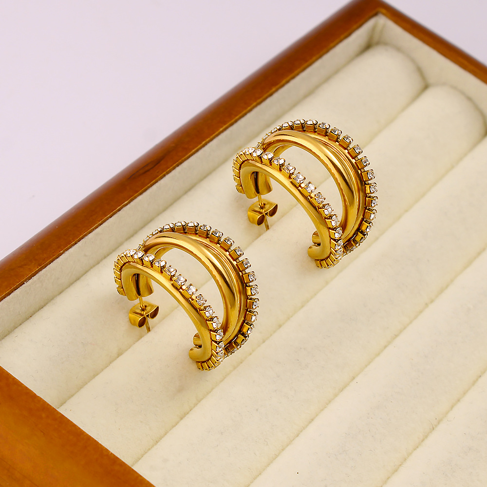 อุปกรณ์ DIY ต่างหูแบบติดเพชรทร - Diamond Stud Earrings บทวิจารณ์และราคา