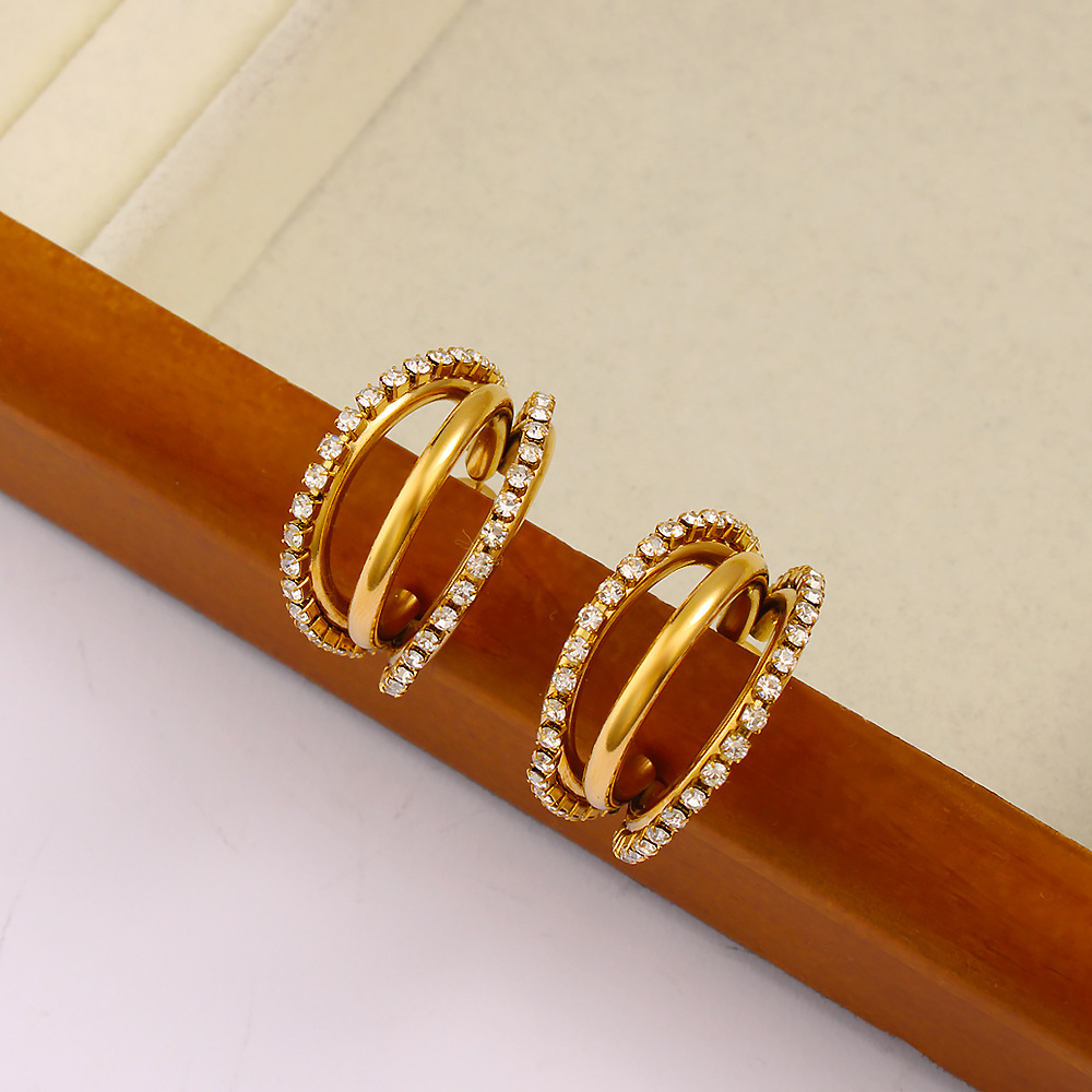อุปกรณ์ DIY ต่างหูแบบติดเพชรทร - Diamond Stud Earrings บทวิจารณ์และราคา