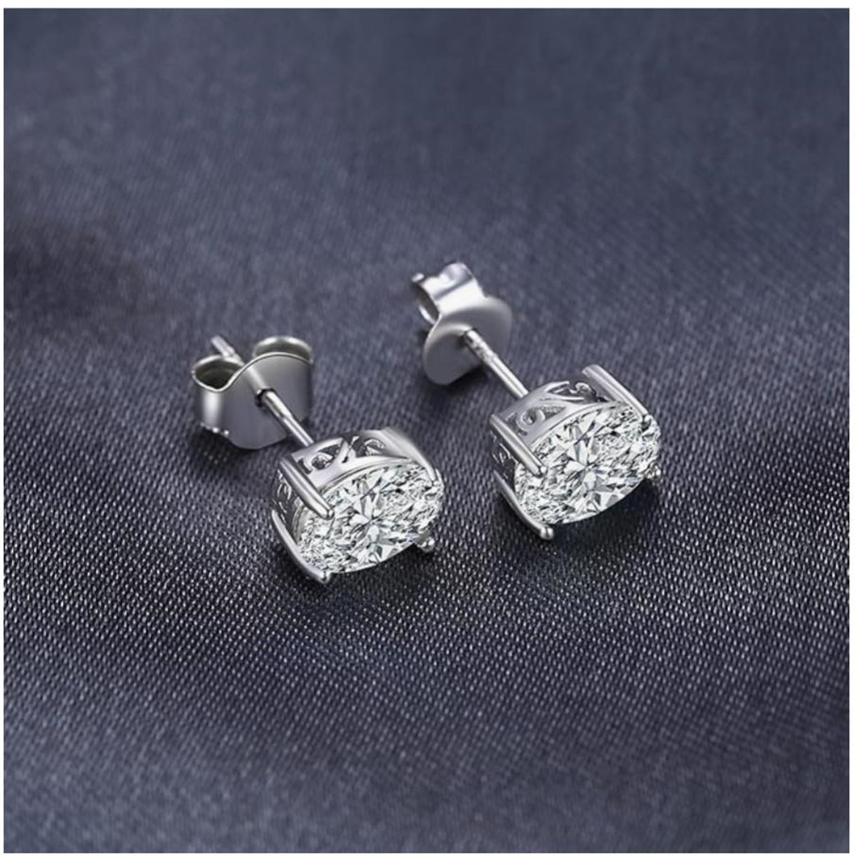14K gold ทางกายภาพทองจริงห้องป - Diamond Stud Earrings บทวิจารณ์และราคา