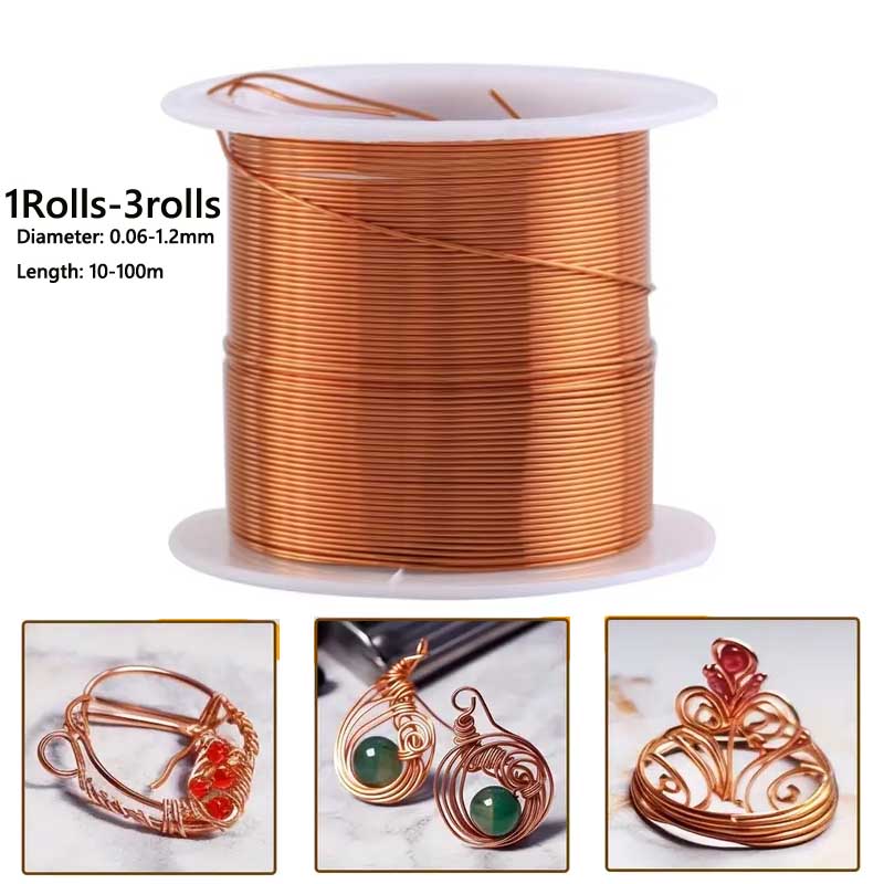 1-3 ม้วนทองแดงอ่อนสําหรับ Elec - Charm Bracelet Beads บทวิจารณ์และราคา