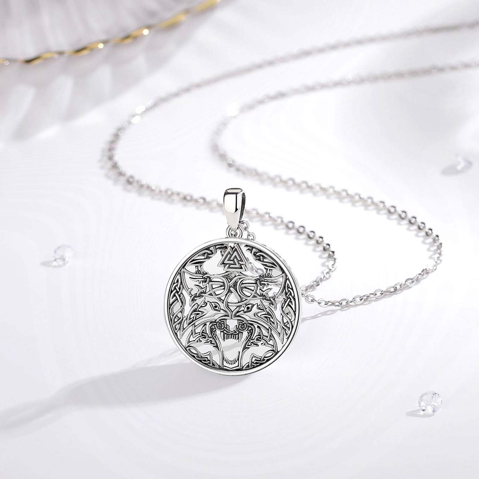 ยูโดร่า 925 เงินสเตอร์ลิงไวกิ้ - Wolf Jewelry & Watches Tampa บทวิจารณ์และราคา