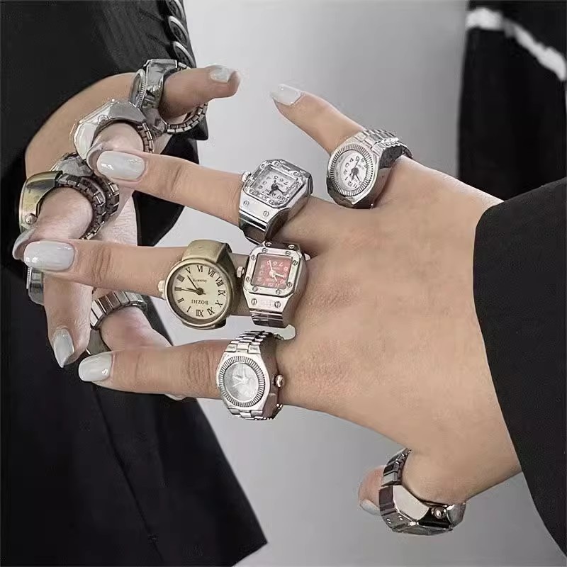 นาฬิกาข้อมือวินเทจสีเงินสไตล์ม - Vintage Jewelry Watches Women บทวิจารณ์และราคา