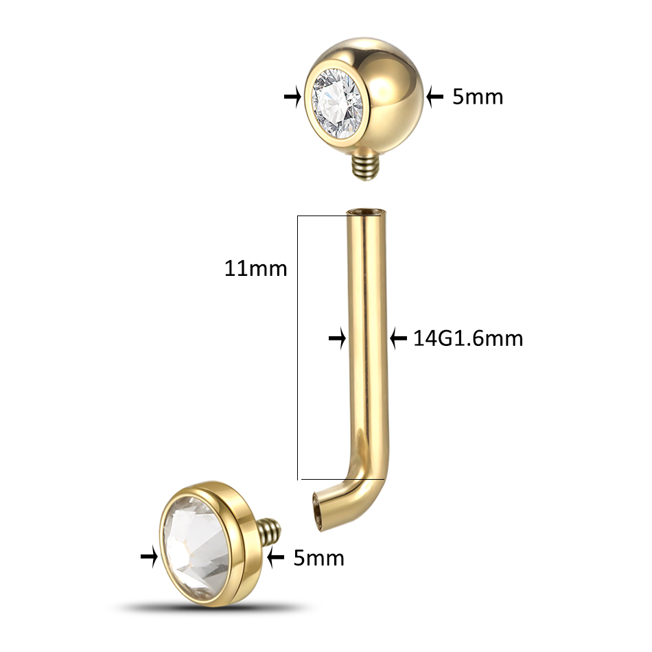 1ชิ้นฝังไทเทเนียมเกรด Christin - Christina Jewelry & Watches Marguerite Ørestik Forgyldt Sølv บทวิจารณ์และราคา