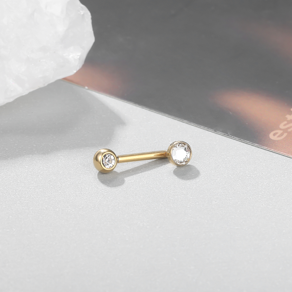 1ชิ้นฝังไทเทเนียมเกรด Christin - Christina Jewelry & Watches Marguerite Ørestik Forgyldt Sølv บทวิจารณ์และราคา