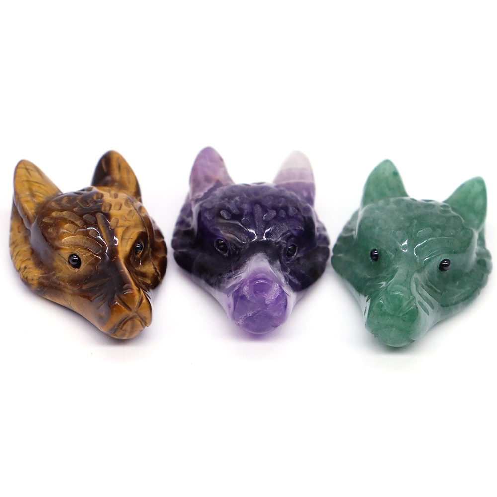หินธรรมชาติรูปหัวหมาป่าขนาด 1. - Wolf Jewelry & Watches Tampa บทวิจารณ์และราคา