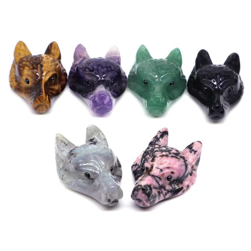 หินธรรมชาติรูปหัวหมาป่าขนาด 1. - Wolf Jewelry & Watches Tampa บทวิจารณ์และราคา