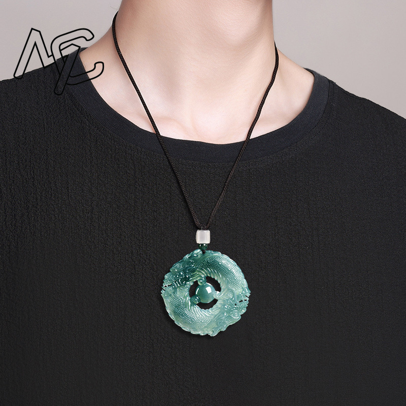 หยกธรรมชาติแท้ สีฟ้าน้ำทะเล หย - Jewelry & Watches Sp Zo O บทวิจารณ์และราคา