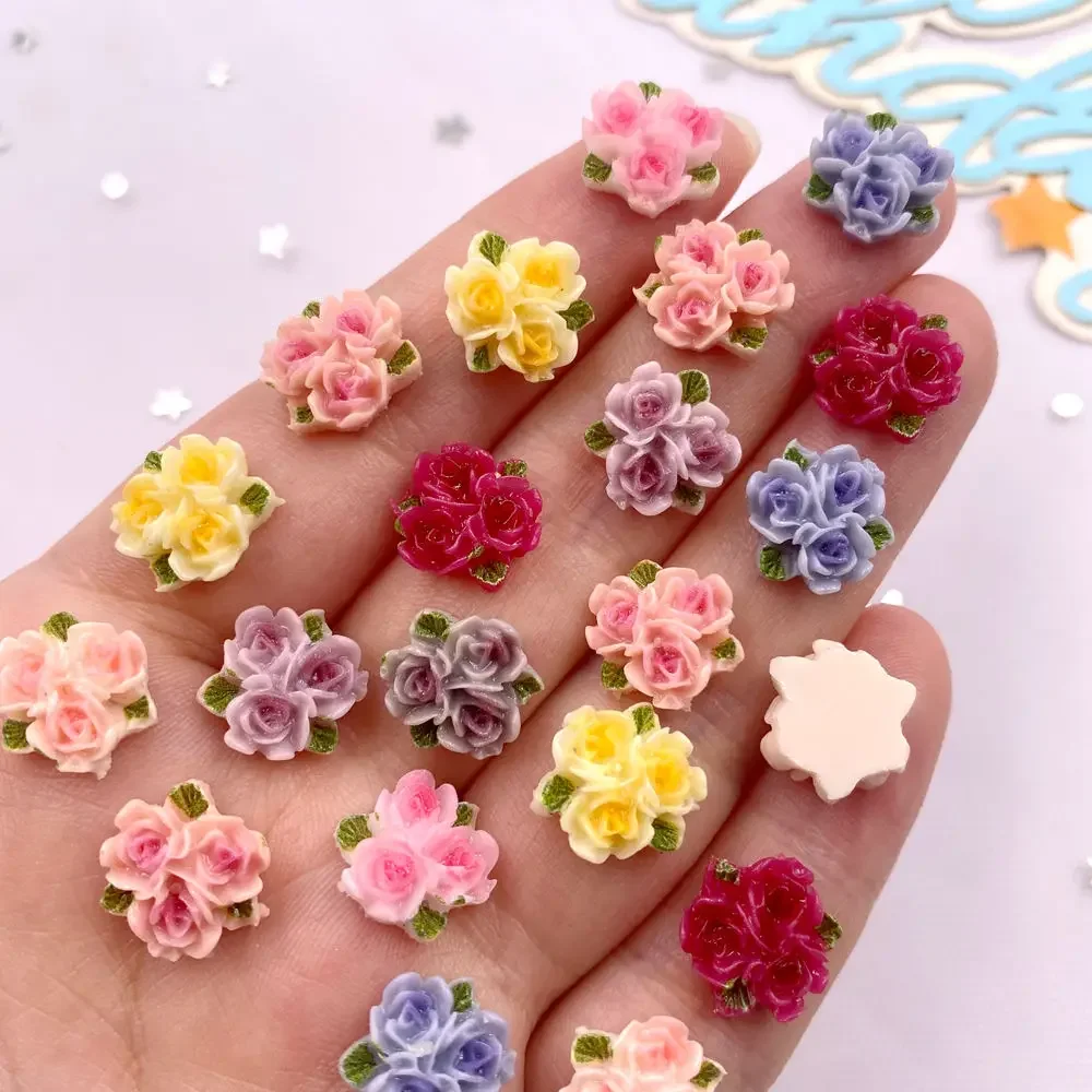 50ชิ้นเรซินมินิสีสันสดใสรูปดอก - Paradise Jewelry & Watches Llc Photos บทวิจารณ์และราคา