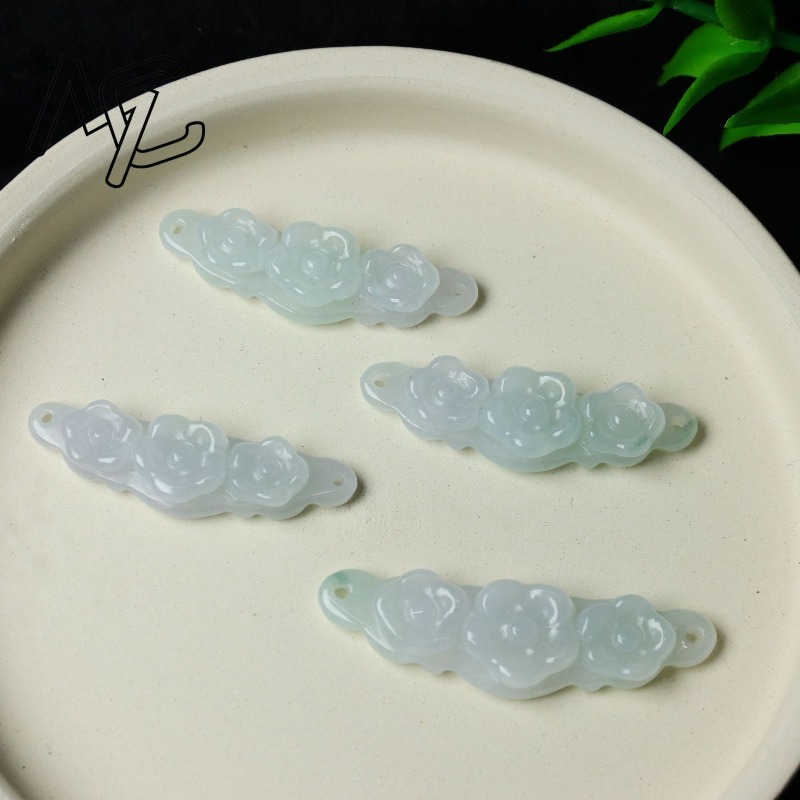 1 ชิ้น จี้หยกธรรมชาติรูปดอกไม้ - Jewelry & Watches Sp Zo O บทวิจารณ์และราคา
