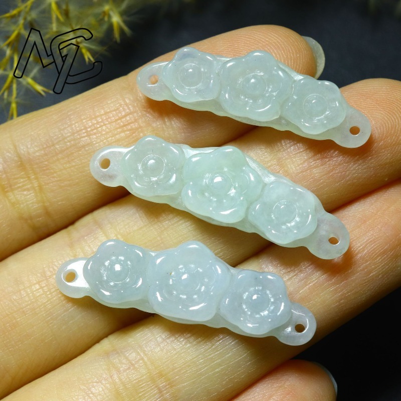 1 ชิ้น จี้หยกธรรมชาติรูปดอกไม้ - Jewelry & Watches Sp Zo O บทวิจารณ์และราคา