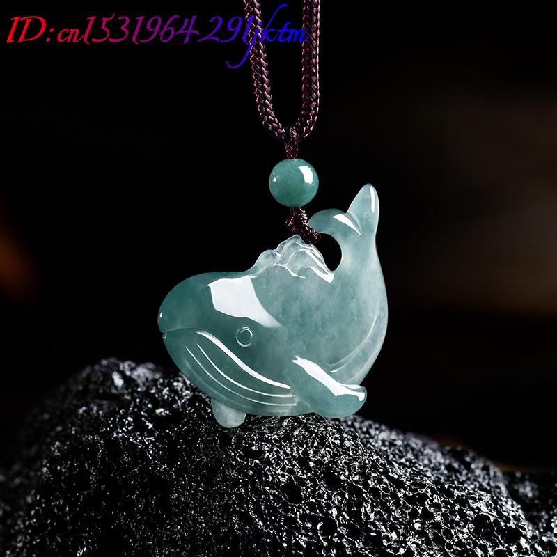 จี้สร้อยคอหยกพม่าแท้รูปปลาวาฬ  - Jewelry & Watches Sp Zo O บทวิจารณ์และราคา