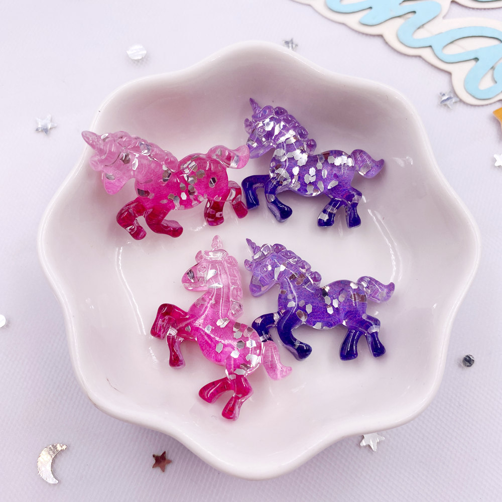 6PCS เรซิ่นที่มีสีสัน Glitter  - Paradise Jewelry & Watches Llc Photos บทวิจารณ์และราคา