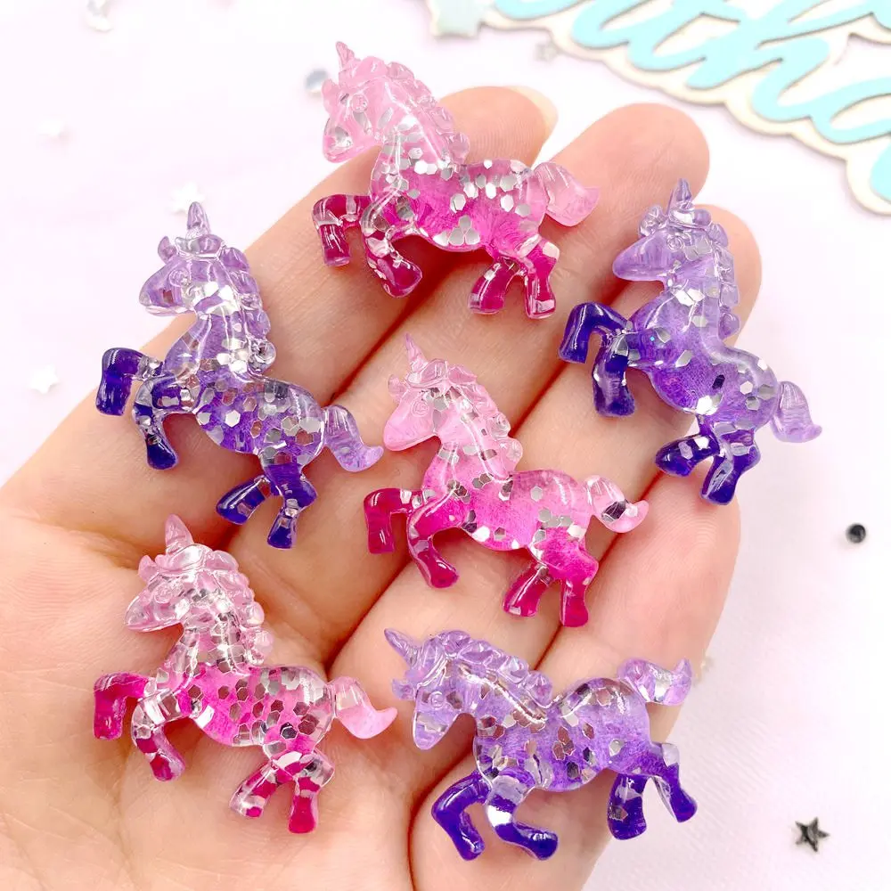 6PCS เรซิ่นที่มีสีสัน Glitter  - Paradise Jewelry & Watches Llc Photos บทวิจารณ์และราคา