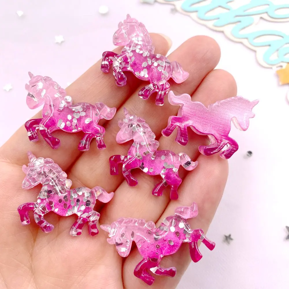 6PCS เรซิ่นที่มีสีสัน Glitter  - Paradise Jewelry & Watches Llc Photos บทวิจารณ์และราคา