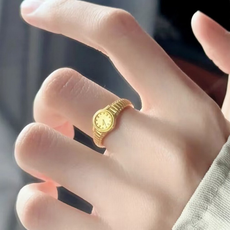แหวนแฟชั่น1ชิ้นแหวนนาฬิกาแหวนค - Vintage Jewelry Watches Women บทวิจารณ์และราคา