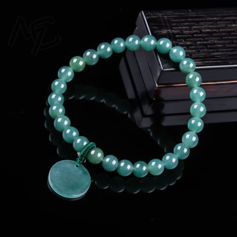 หยกธรรมชาติสีน้ำเงิน ลูกปัดไม่ - Jewelry & Watches Sp Zo O บทวิจารณ์และราคา