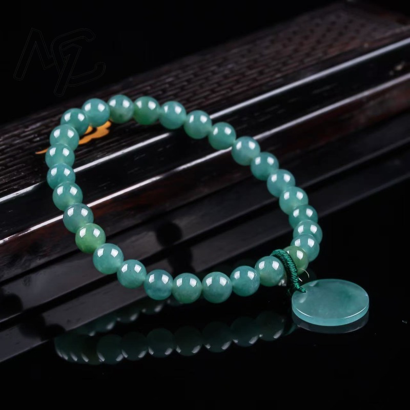 หยกธรรมชาติสีน้ำเงิน ลูกปัดไม่ - Jewelry & Watches Sp Zo O บทวิจารณ์และราคา