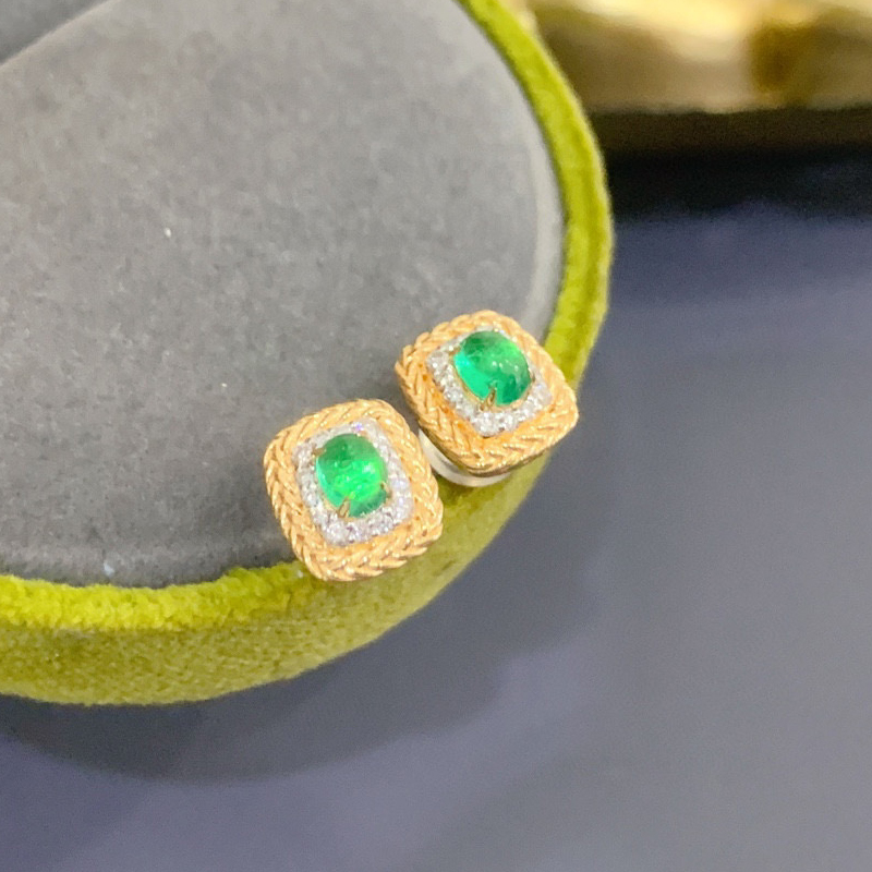 อาซูโอ ทองคำแท้ 18K สีเหลือง ป - Diamond Stud Earrings บทวิจารณ์และราคา