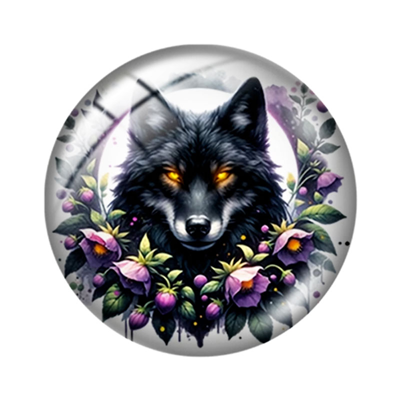 จี้แก้วลายหมาป่าสีน้ำ ขนาด 12/ - Wolf Jewelry & Watches Tampa บทวิจารณ์และราคา