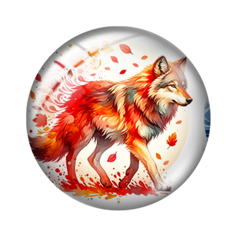 จี้แก้วลายหมาป่าสีน้ำ ขนาด 12/ - Wolf Jewelry & Watches Tampa บทวิจารณ์และราคา