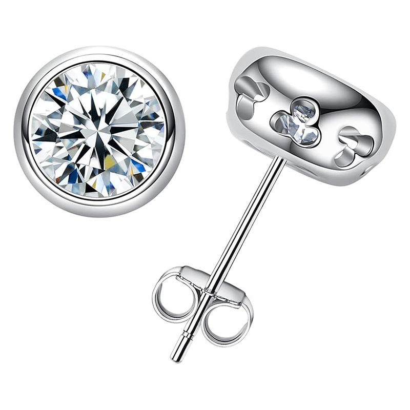 จริง D สี Moissanite Diamond S - Diamond Stud Earrings บทวิจารณ์และราคา