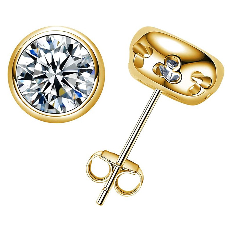 จริง D สี Moissanite Diamond S - Diamond Stud Earrings บทวิจารณ์และราคา