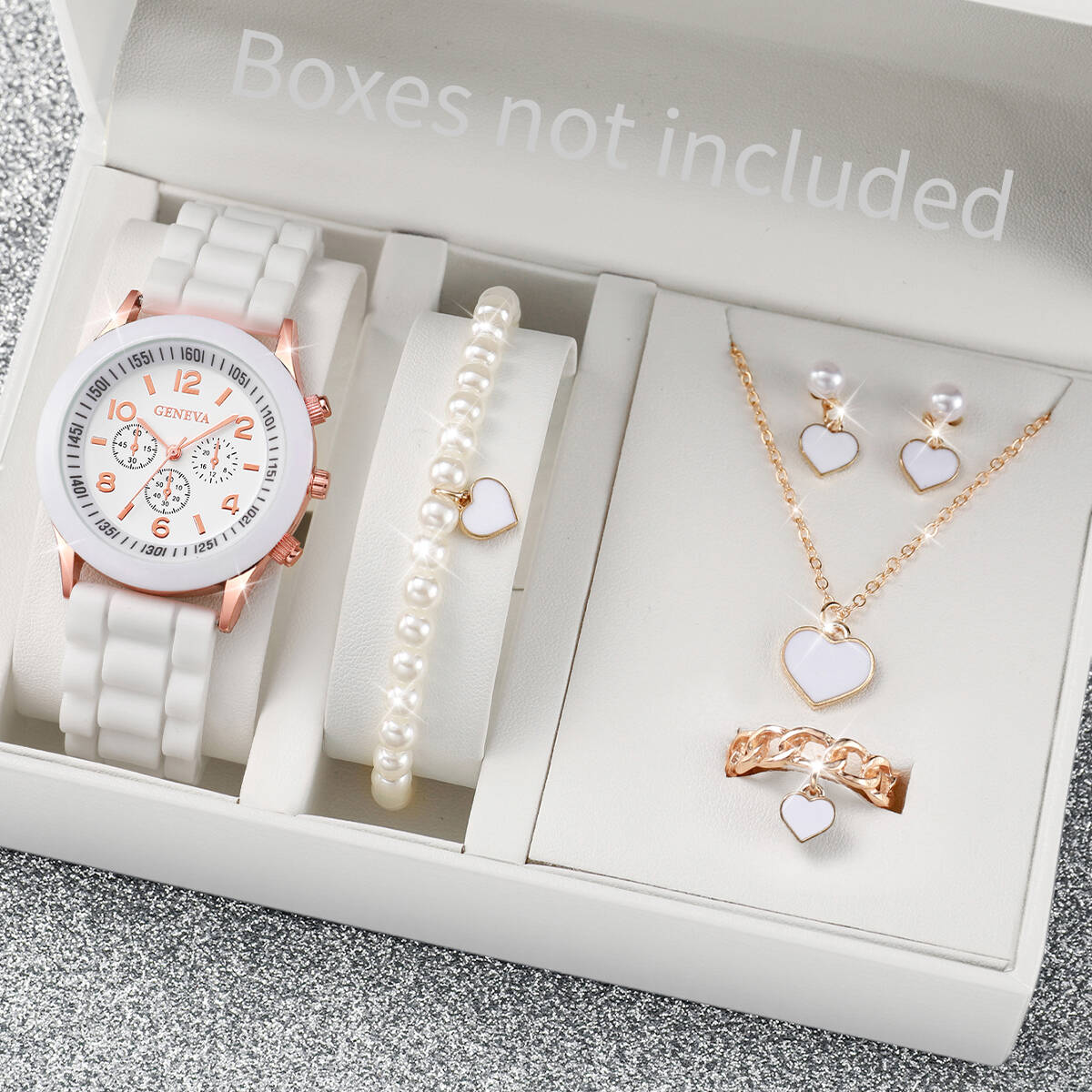 5/6 ชิ้นแฟชั่นนาฬิกาผู้หญิงชุด - Jewelry Watches For Kids บทวิจารณ์และราคา