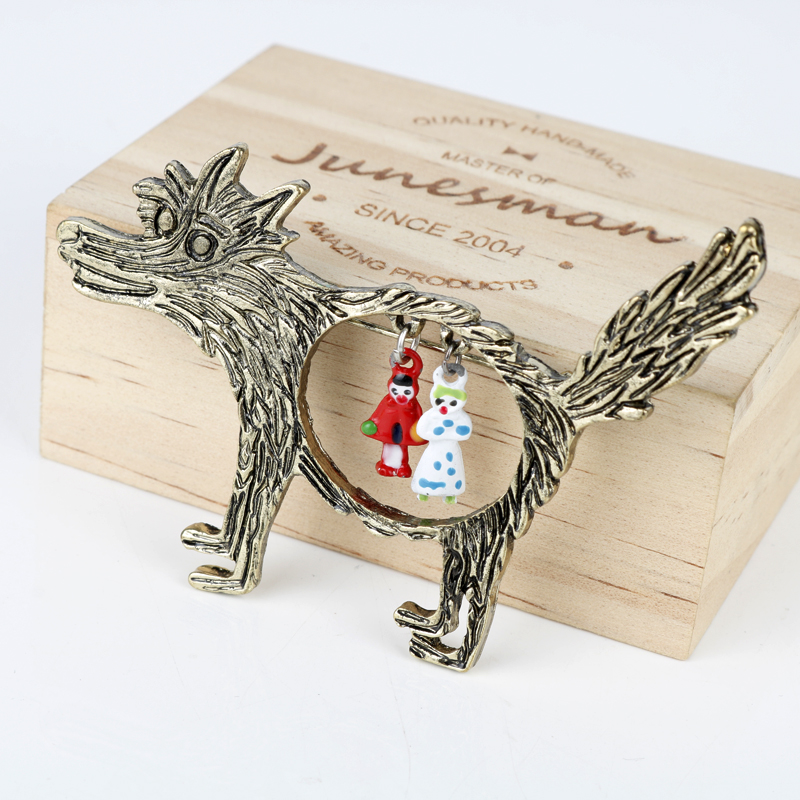 เข็มกลัดติดเสื้อรูปหมาป่าและเด - Wolf Jewelry & Watches Tampa บทวิจารณ์และราคา