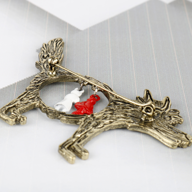 เข็มกลัดติดเสื้อรูปหมาป่าและเด - Wolf Jewelry & Watches Tampa บทวิจารณ์และราคา