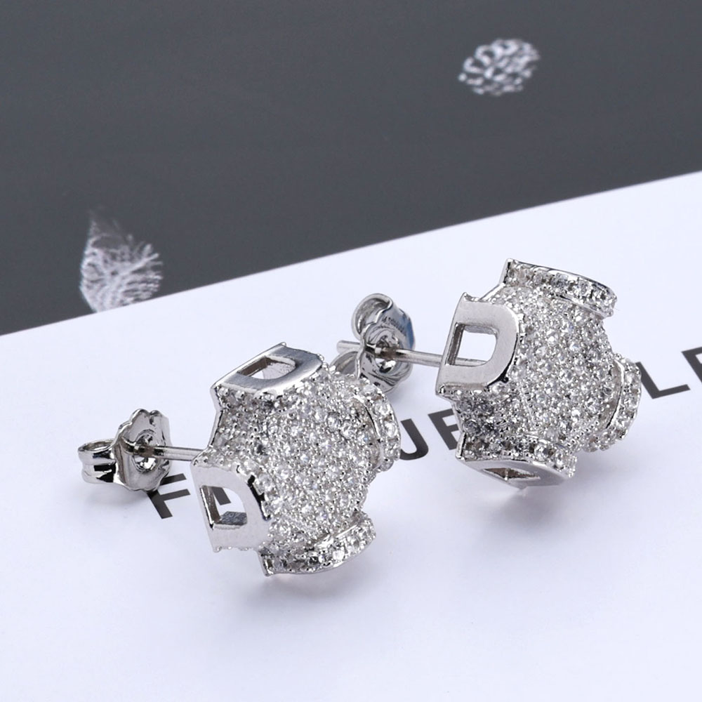 ESKEEM เครื่องประดับ Fine 12mm - Diamond Stud Earrings บทวิจารณ์และราคา