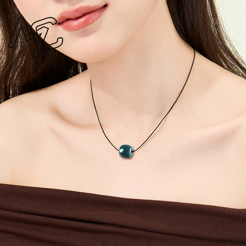 จี้สร้อยคอหยกพม่าแท้สีน้ำเงินเ - Jewelry & Watches Sp Zo O บทวิจารณ์และราคา