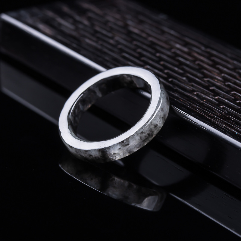 หยกพม่าเกรด A แท้, แหวนหยกดำชน - Jewelry & Watches Sp Zo O บทวิจารณ์และราคา