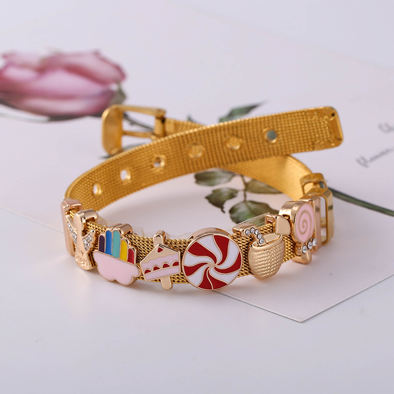 สายนาฬิกาข้อมือสแตนเลสสีทองสำห - Jewelry Watches For Kids บทวิจารณ์และราคา