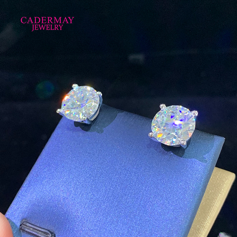 คุณภาพสูง 4 Prongs สกรูกลับ 10 - Diamond Stud Earrings บทวิจารณ์และราคา