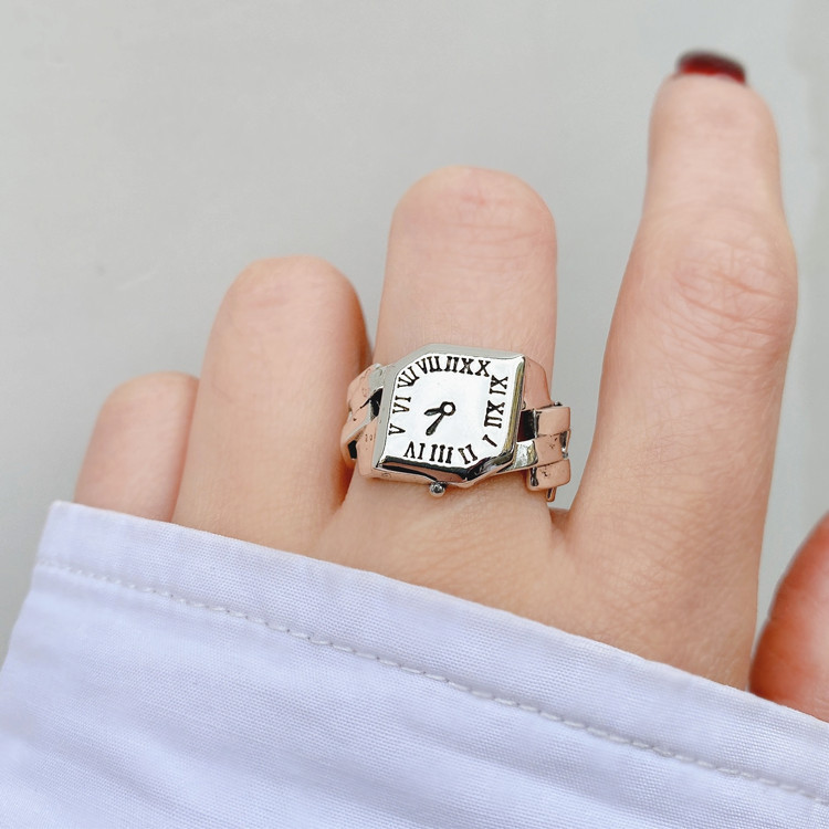 แหวนเงินแท้ 925 สไตล์คิวบา สำห - Vintage Jewelry Watches Women บทวิจารณ์และราคา