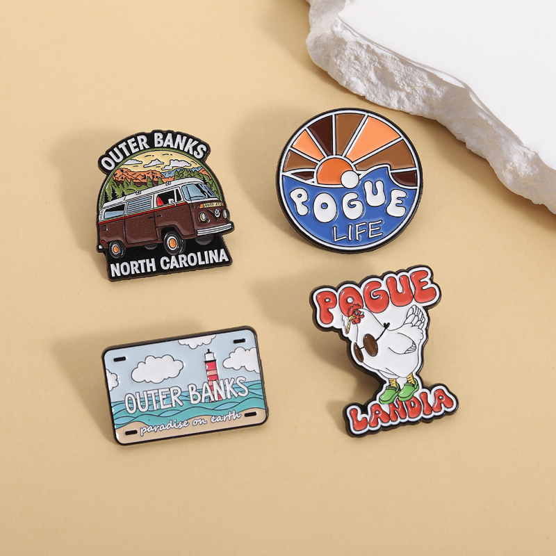เข็มกลัดเคลือบลาย Outer Banks  - Paradise Jewelry & Watches Llc Photos บทวิจารณ์และราคา